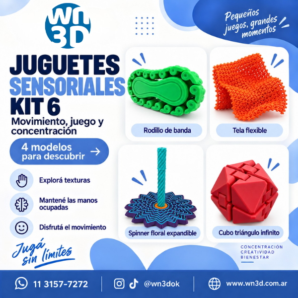 Producto - Kit de Juguetes Sensoriales 6 - 4 modelos