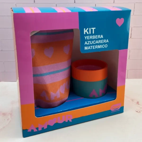 Producto - Kit yerbera+ Azucarera+ Matermico