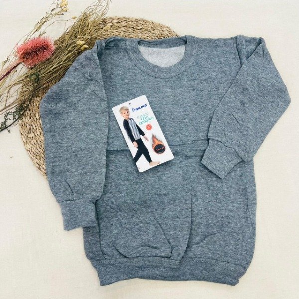 Producto - Art. 7010- QILING- MEDIA DOCENA Camiseta Termica con Polar de Niño