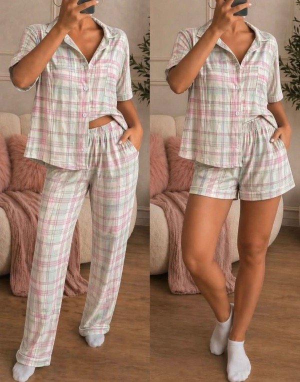 Producto - Disponible pijama 3 piezas talles 40/42/44