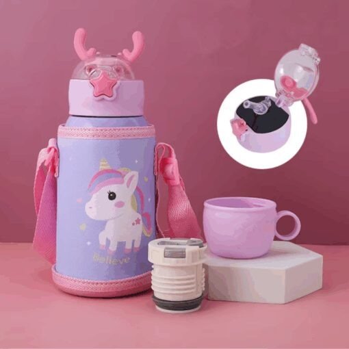 Producto - Botella termica Reno doble pico + funda + taza