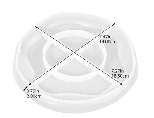 Producto - Molde Silicona Bandeja Plato Irregular - 1