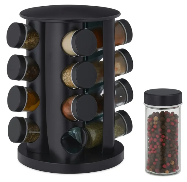 Producto - HA ESPECIERO CIRCULAR NEGRO 12 FRASCOS