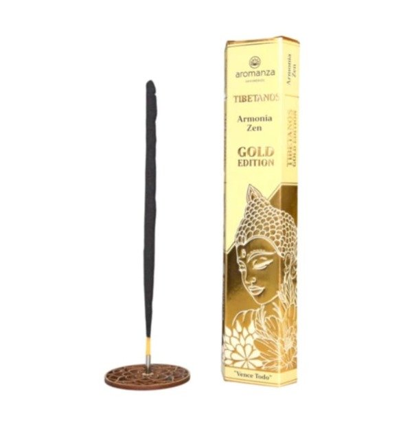 Producto - SAHUMERIO TIBETANOS GOLD 5 Varillas 60 Minutos AROMANZA - 1