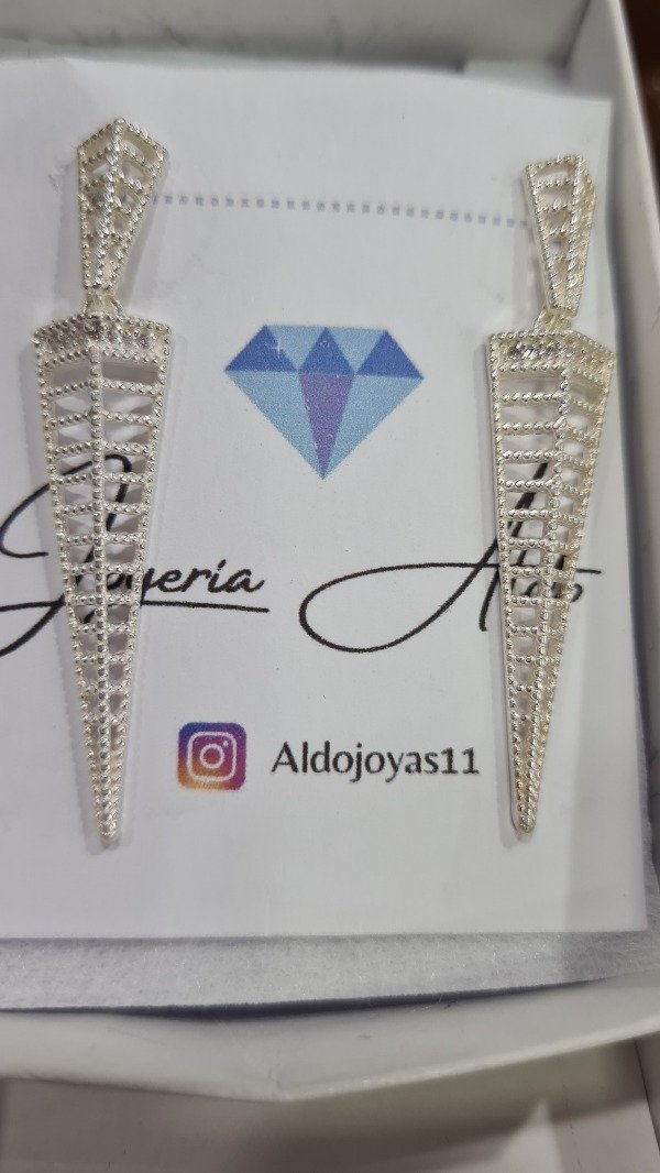 Producto - Aros largos plata 925