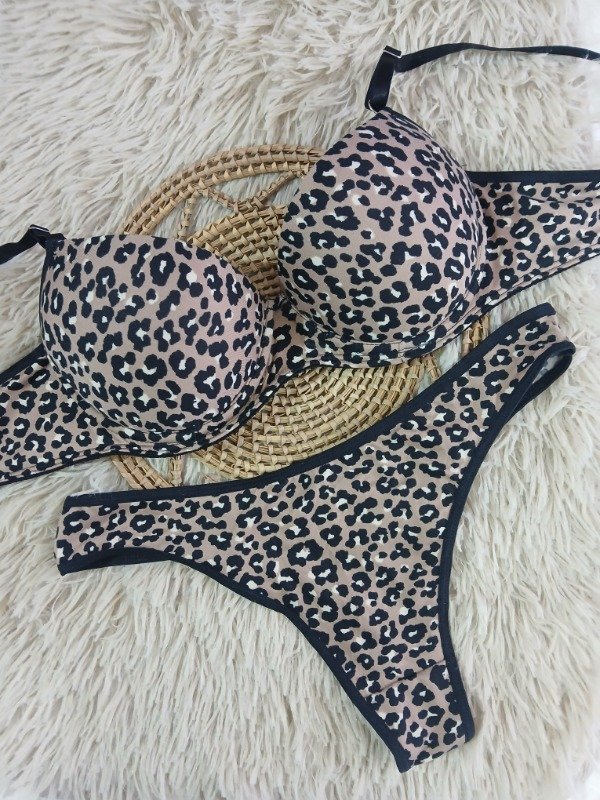 Producto - Conjunto armado print marrón T.90
