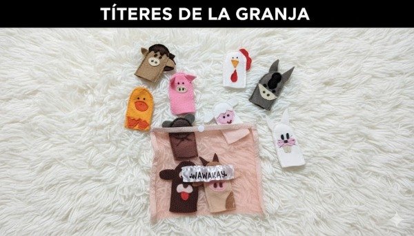 Producto - Titeres de dedo granja x 10
