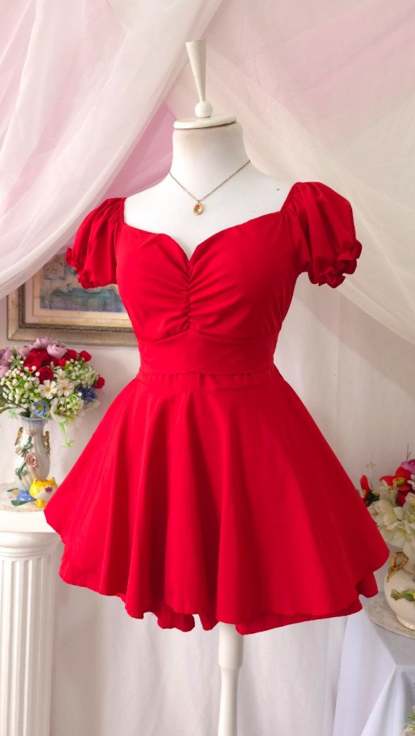 Producto - Vestido Coquette Nina Rojo! Plus Size - IMPORTADO NUEVO
