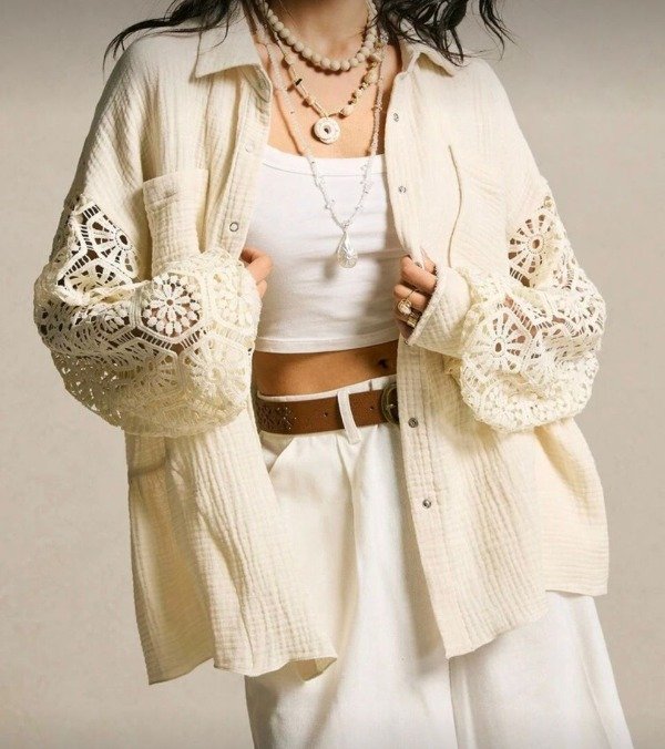 Producto - Camisa holgada combinada