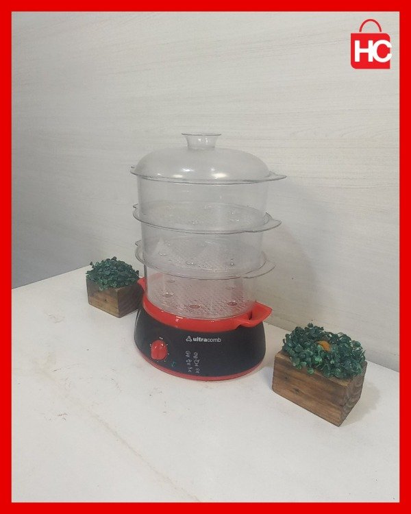 Producto - Vaporera eléctrica Ultracomb de 3 niveles con temporizador - 2