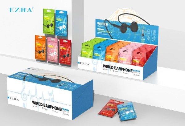 Producto - Auricular en Bolsa Manos Libres Control de Volumen Ficha 3.5mm EP137.