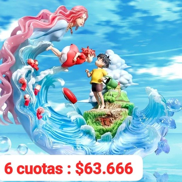 Producto - Figura Diorama Ghibli Ponyo 35 cm
