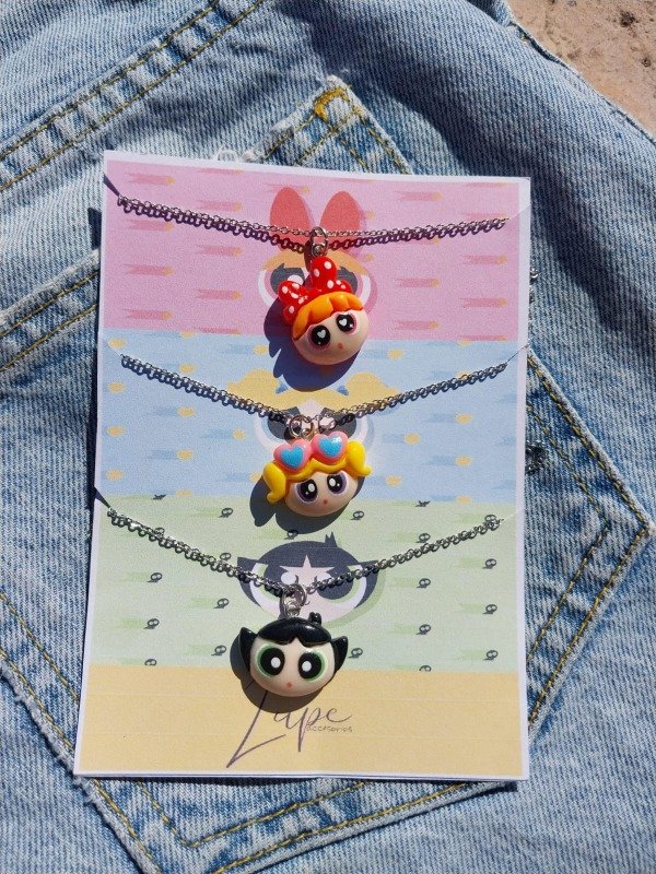 Producto - Cadenitas para compartir x3 chicas super poderosas