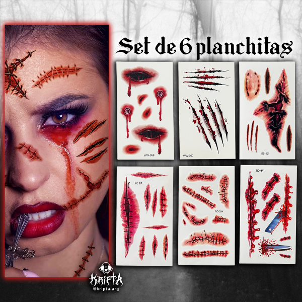 Producto - Tattoo para cosplay - Set 02