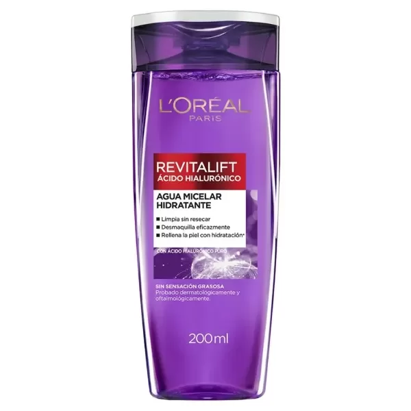 Producto - AGUA MICELAR LOREAL - REVITALIFT ACIDO HIALURONICO - 200ML