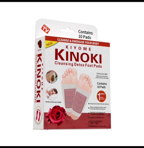 Producto - LW1-0041 KINOKI PARCHES DE DESINTOXICAION PARA PIES CON FRANGANCIA DE ROSA