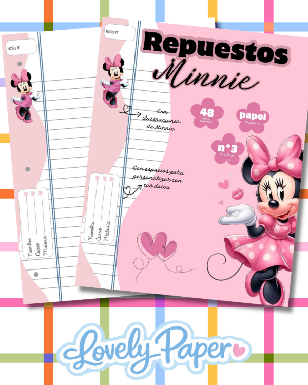 Producto - REPUESTO HOJAS N3 MINNIE X48