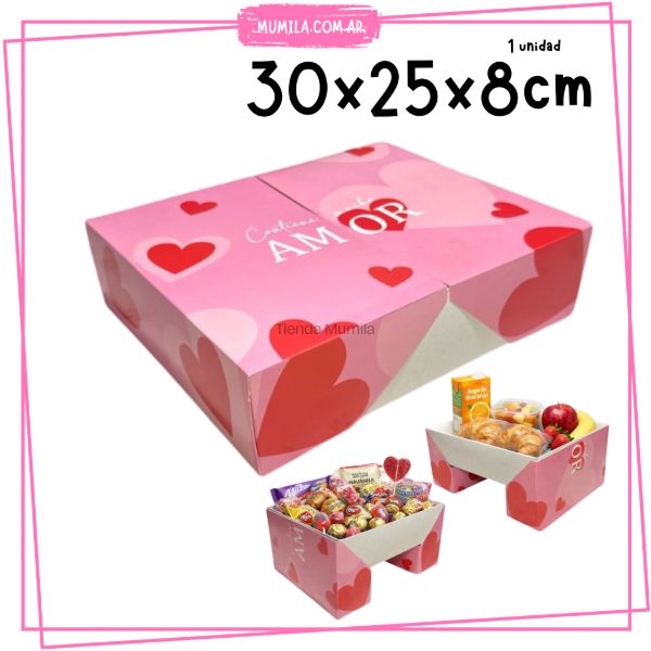 Producto - Caja SAN VALENTIN mesa Amor 30x25x8cm