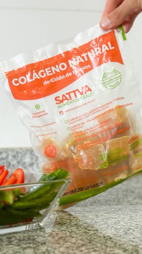 Producto - Colágeno Natural con verduras salteadas x 30 U - A base de caldo de huesos - 5