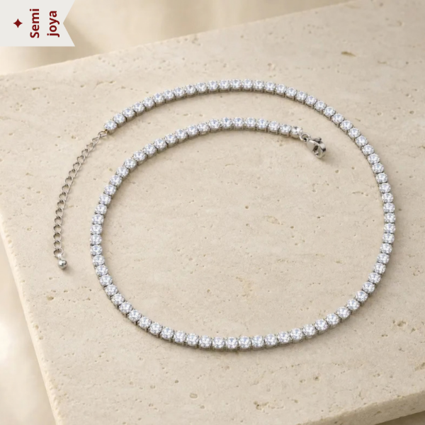 Producto - Gargantilla Tenis Siver - 0