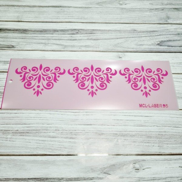 Producto - St 95 Stencil guarda arabesco de 30x10 cm