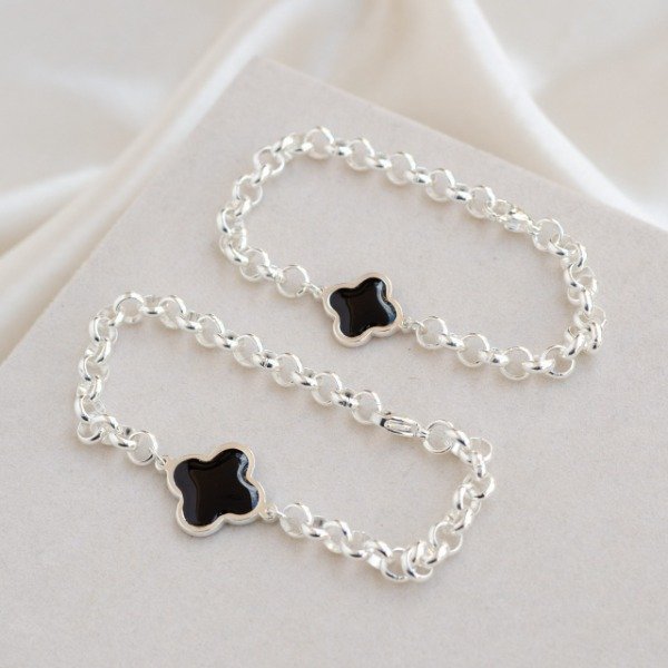 Producto - Pulsera trébol nengro