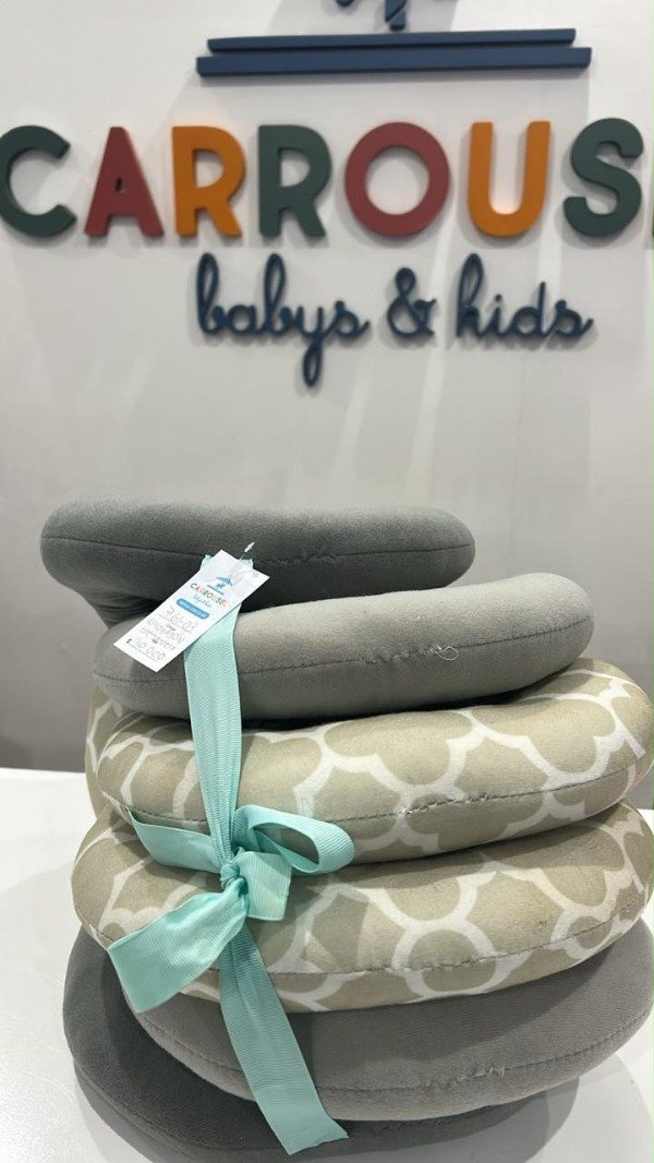 Producto - Almohadón para amamantar gris y beige - 1