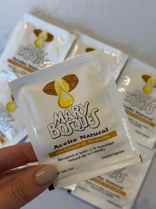 Producto - TRATAMIENTO CAPILAR - ACEITE NATURAL CON EXTRACTO DE ALMENDRAS - MARY BOSQUES