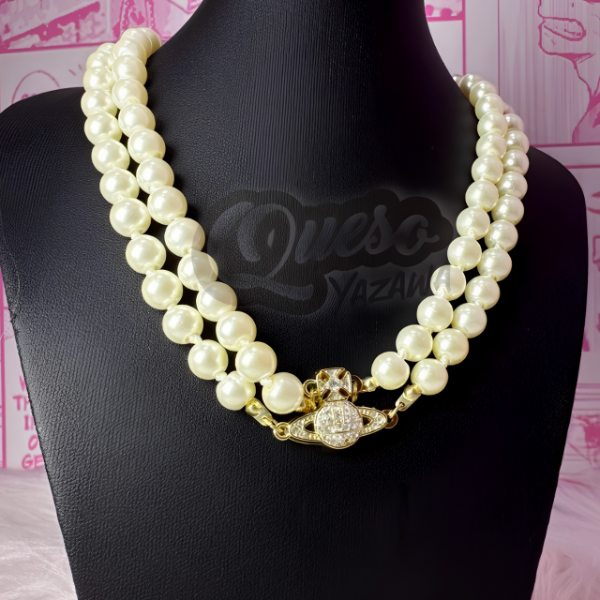 Producto - Collar Reira Doble Dorado - 0