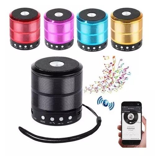 Producto - Mini Parlante Portátil Bluetooth Metálico WS-887