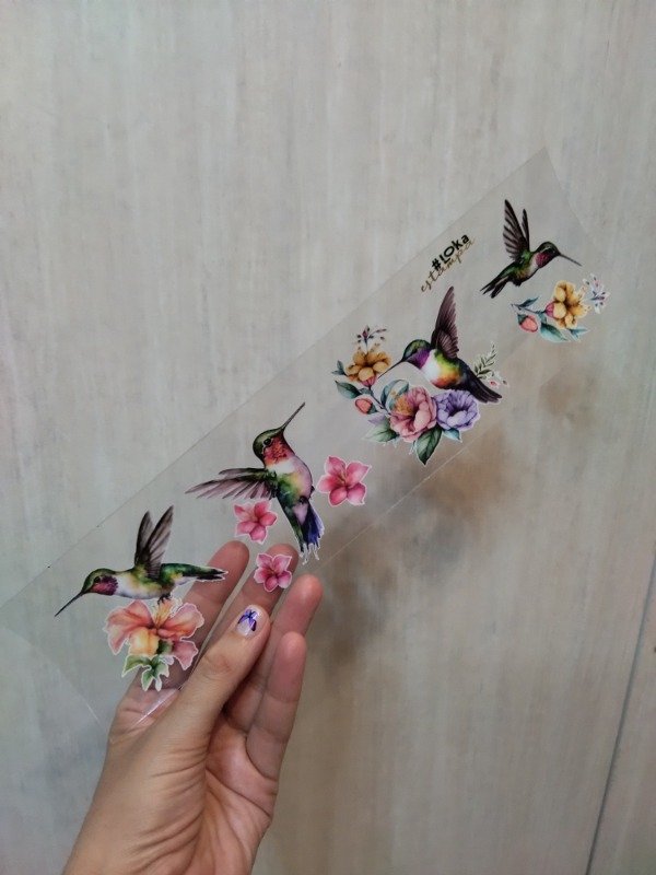 Producto - UV Tiras 8x28cm Colibrí #2