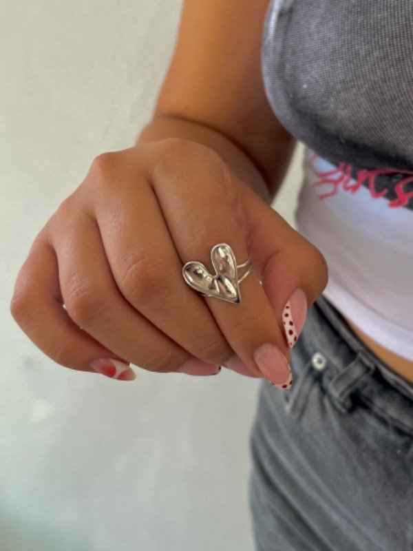 Producto - Anillo corazón chato