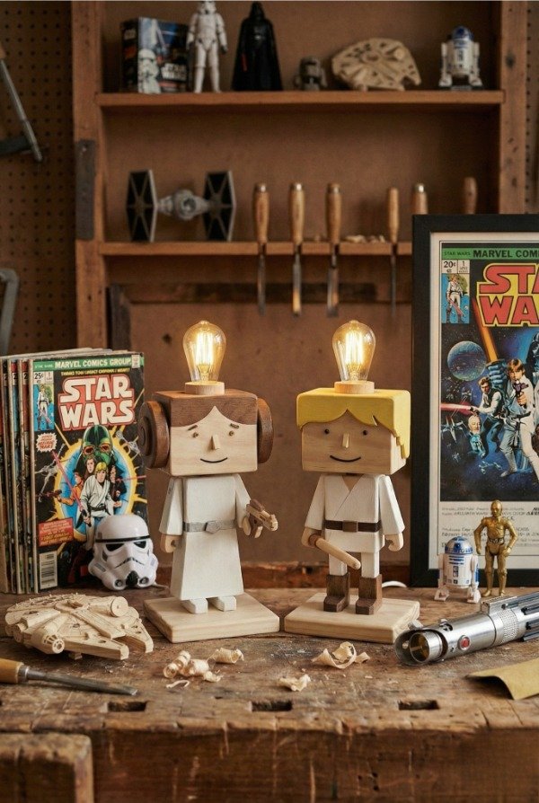 Producto - Veladores Star Wars Luke y Leia