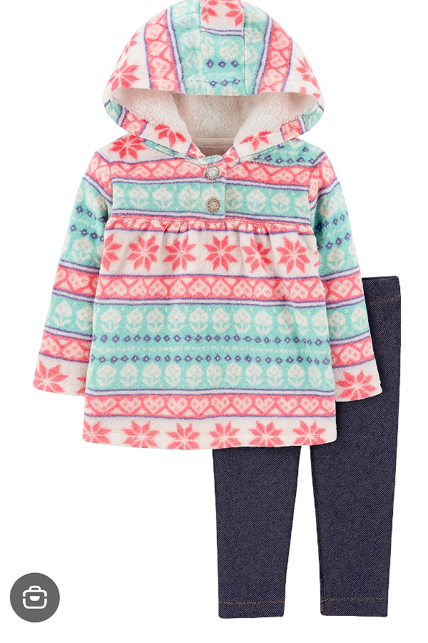 Producto - Buzo micropolar + calzas simil jean 21