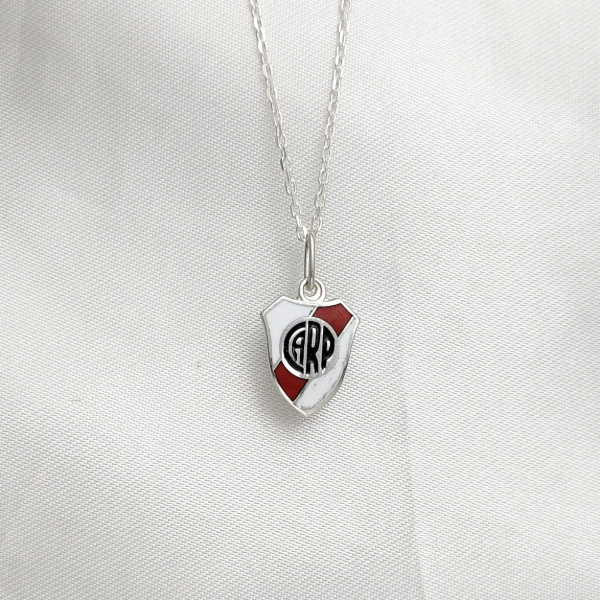 Producto - Dije Escudo River Plate Plata 925 Mediano Esmaltado CARP - 3