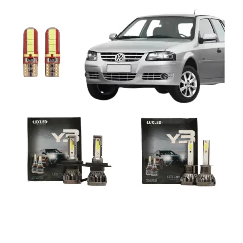 Producto - Kit Cree Led Y3 Luz Baja Alta Y Antiniebla Volkswagen Gol Power 2006-2011
