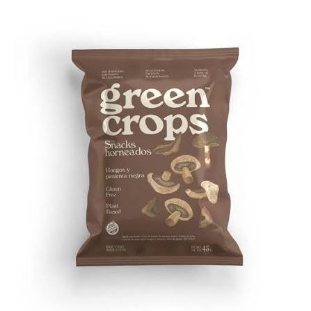 Producto - Snacks hongos y pimienta negra 45G GREEN CROPS