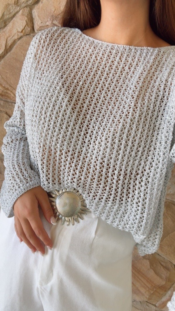 Producto - SWEATER ALMA (PLATEADO)