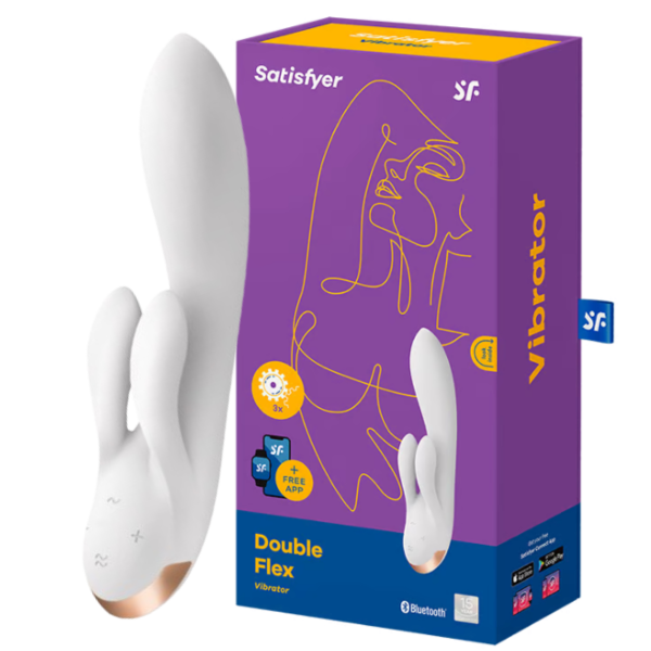 Producto - Double Flex Vibrador Satisfyer -Punto G Labios Externos y Clítoris- (Recargable)