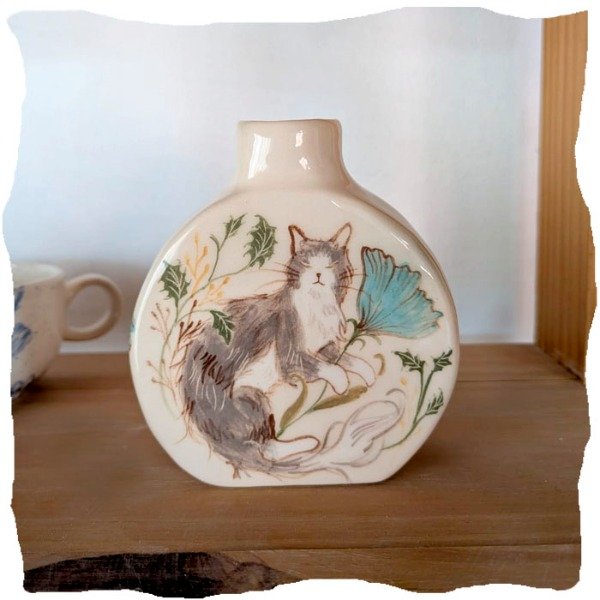 Producto - Florero Gato entre Flores