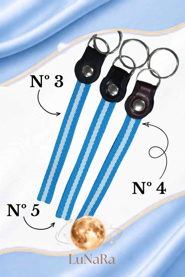 Producto - Llavero / Porta llave Argentina CUERO FINO (22cm) - 2