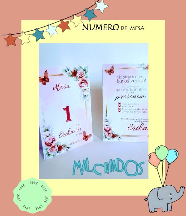 Producto - NUMERO DE MESA X 10 UNIDADES
