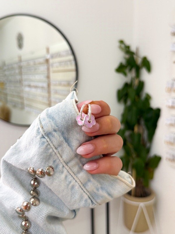 Producto - Cubanitos acero blanco flor rosita