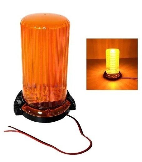 Producto - BALIZA LED CON BASE MAGNETICA LUZ ESTROBOSCOPICA Y GIRATORIA 12 - 80 V.