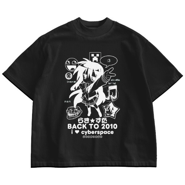 Producto - REMERA KONATA BACK TO 2010s OVERSIZE NEGRA