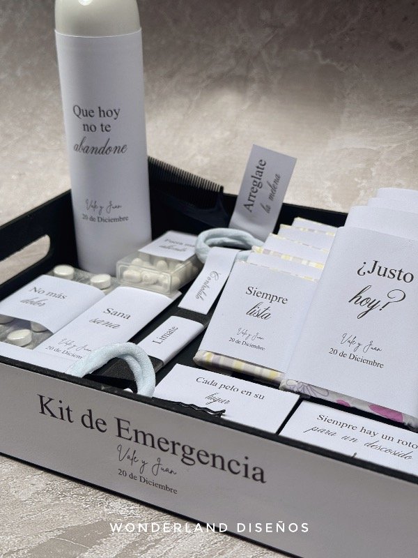 Producto - Kit de Baño - Diseño Minimal 5 (con nombres)