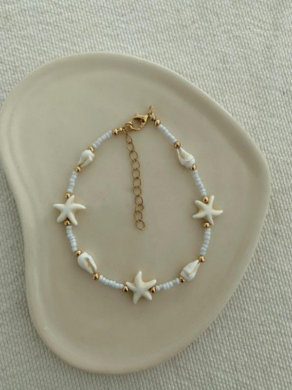 Producto - Tobillera estrellas y caracoles