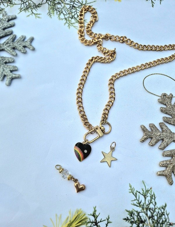 Producto - Colgante rainbow heart