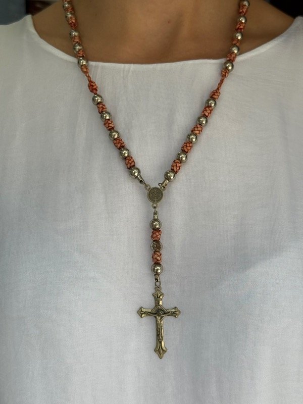 Producto - Rosario con tiento y alpaca