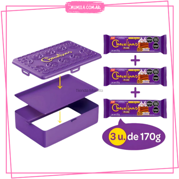 Producto - Chocolinas molde desmontable + 3 paquetes 170gr
